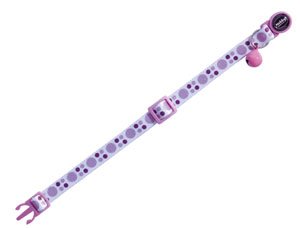 COLLAR GATO CIRCULOS PURPURA